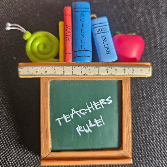 Hallmark 2003 Teachers Rule Christmas Ornament QXG 8629. New - Picture 6 of 10